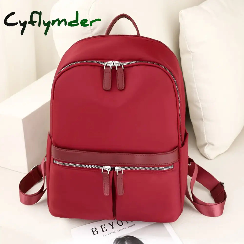 Cyflymder Fashion Backpack Women Oxford Cloth Shoulder Bags School For Teenage Girls Simiple Ladies