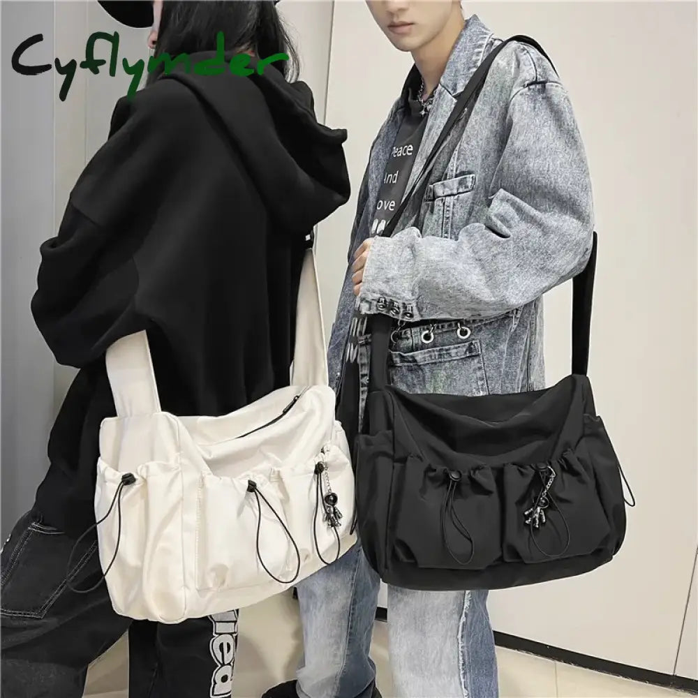 Cyflymder Fashion Brand Literary Youth Shoulder Bag (Female Ins Style) Solid Color Lovers Versatile