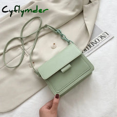 Cyflymder Fashion Brand Women’s Small Crossbody Bag Lightweight Pu Leather Messenger Flap Handbag