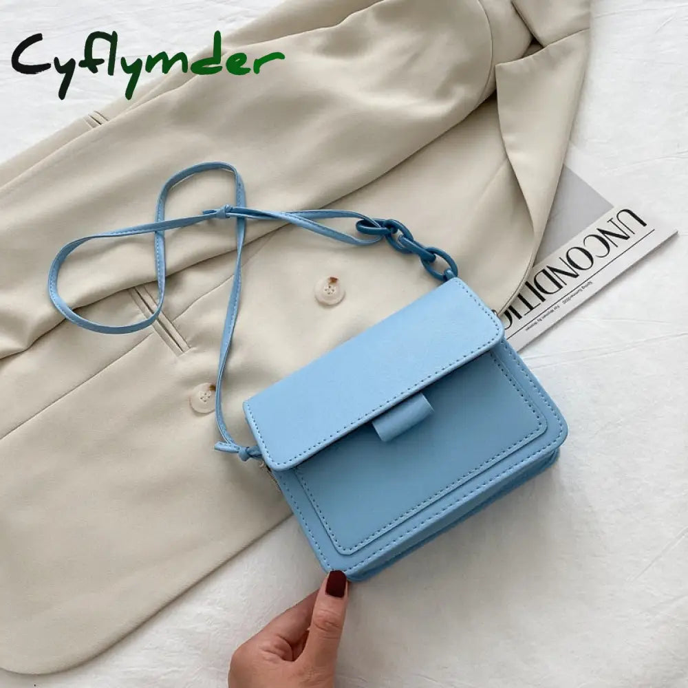 Cyflymder Fashion Brand Women’s Small Crossbody Bag Lightweight Pu Leather Messenger Flap Handbag