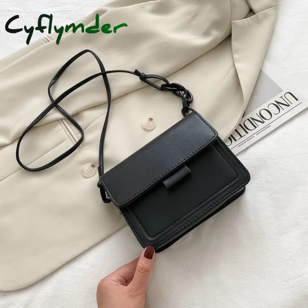 Cyflymder Fashion Brand Women’s Small Crossbody Bag Lightweight Pu Leather Messenger Flap Handbag