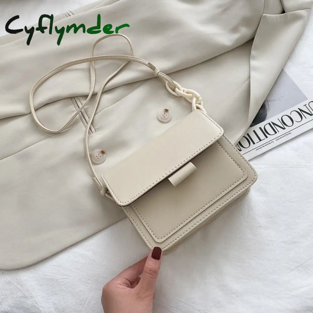 Cyflymder Fashion Brand Women’s Small Crossbody Bag Lightweight Pu Leather Messenger Flap Handbag