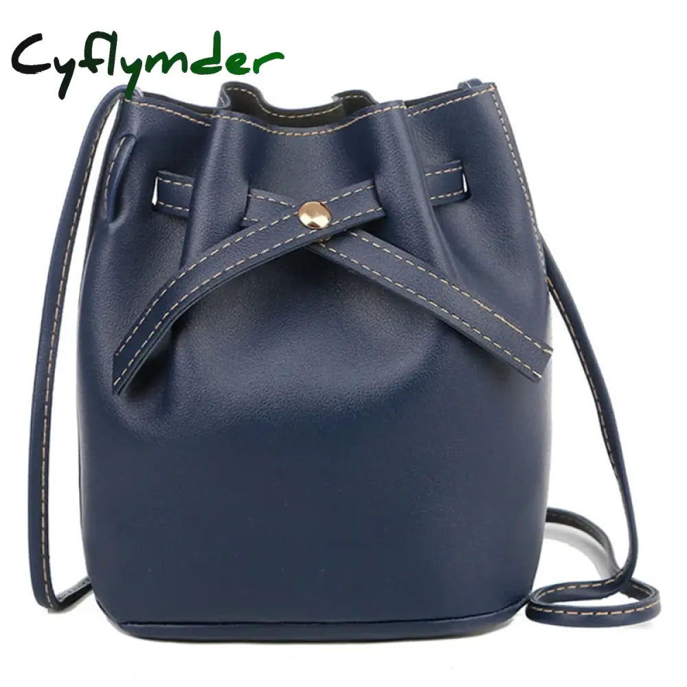 Cyflymder Fashion Bucket Shoulder Bag Women Drawstring Crossbody Female Messenger Bags Ladies