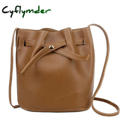 Cyflymder Fashion Bucket Shoulder Bag Women Drawstring Crossbody Female Messenger Bags Ladies