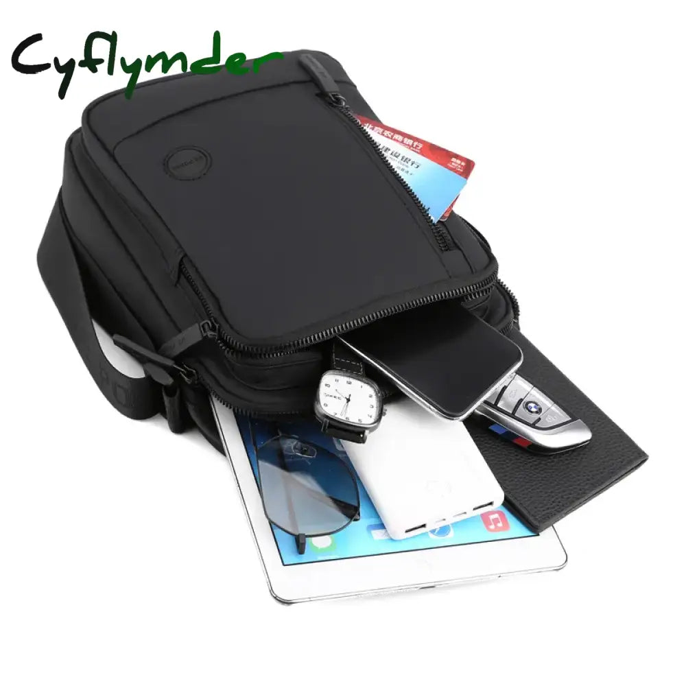 Cyflymder Fashion Casual Men’s Handbag Shoulder Bag High Quality Nylon Fabric Man Messenger Bag Stylish Elegant Style
