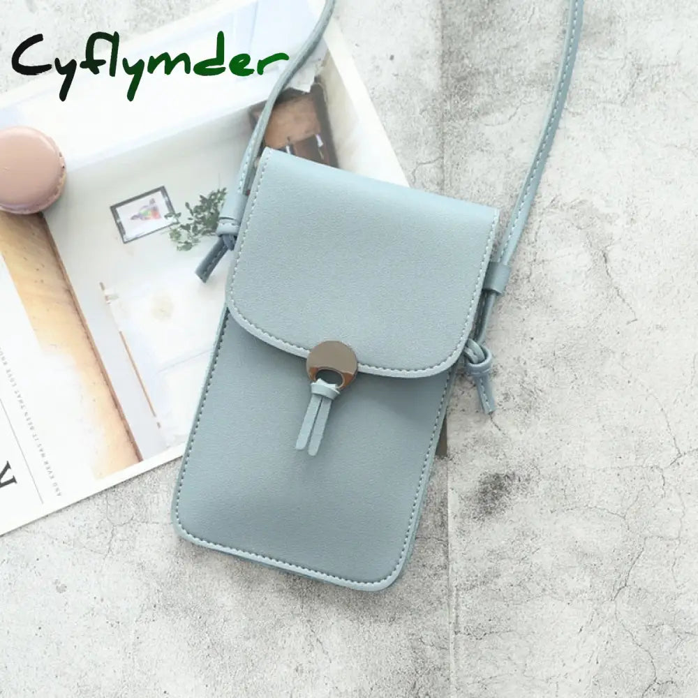 Cyflymder Fashion Cellphone Shoulder Bag Women Pu Leather Crossbody New Handbag Card Holder