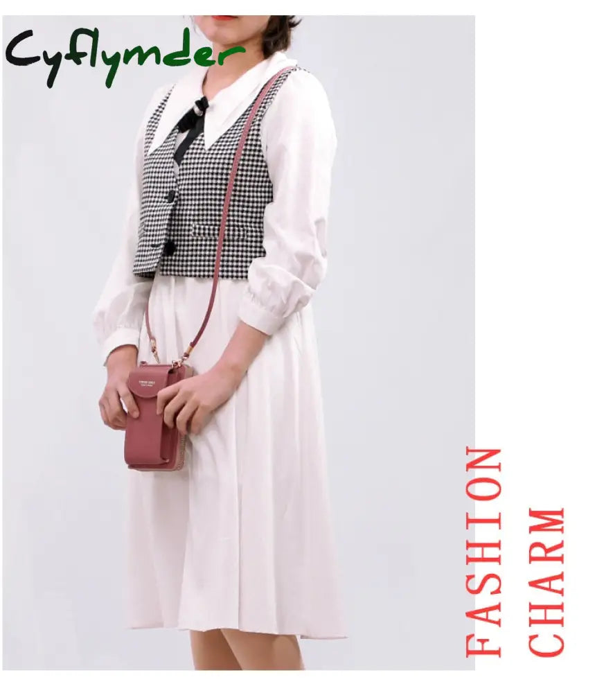 Cyflymder Fashion Cellphone Shoulder Bag Women Pu Leather Crossbody New Handbag Card Holder