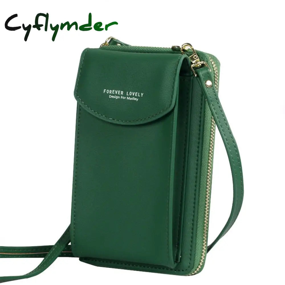 Cyflymder Fashion Cellphone Shoulder Bag Women Pu Leather Crossbody New Handbag Card Holder