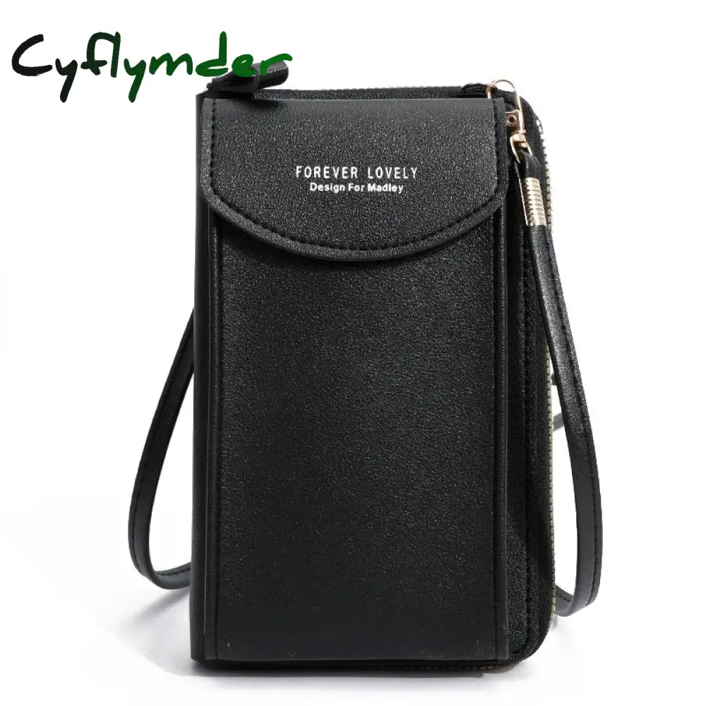 Cyflymder Fashion Cellphone Shoulder Bag Women Pu Leather Crossbody New Handbag Card Holder