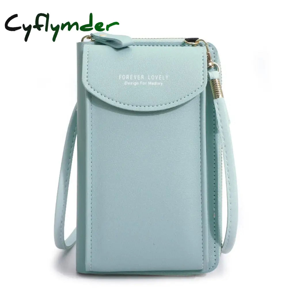 Cyflymder Fashion Cellphone Shoulder Bag Women Pu Leather Crossbody New Handbag Card Holder