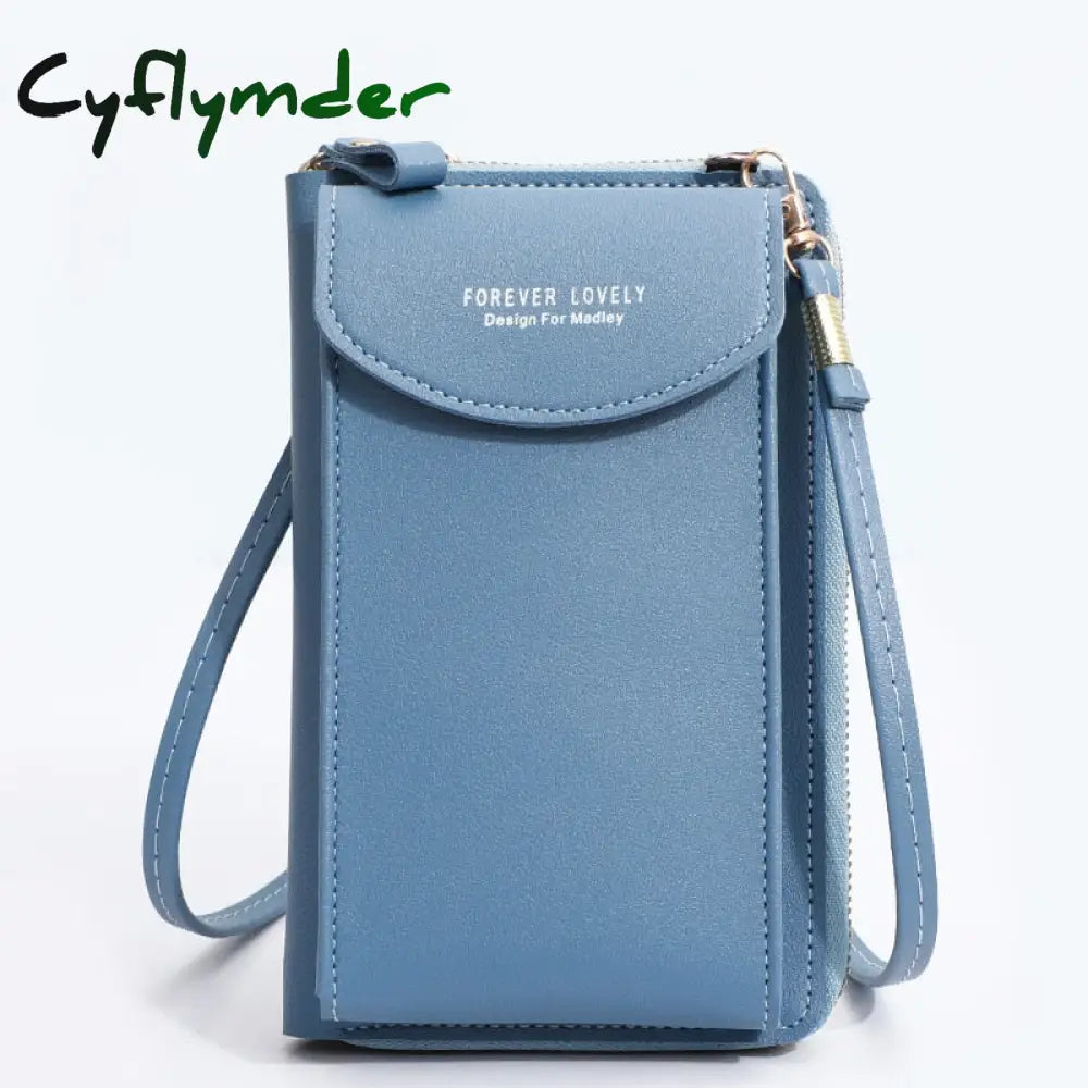 Cyflymder Fashion Cellphone Shoulder Bag Women Pu Leather Crossbody New Handbag Card Holder