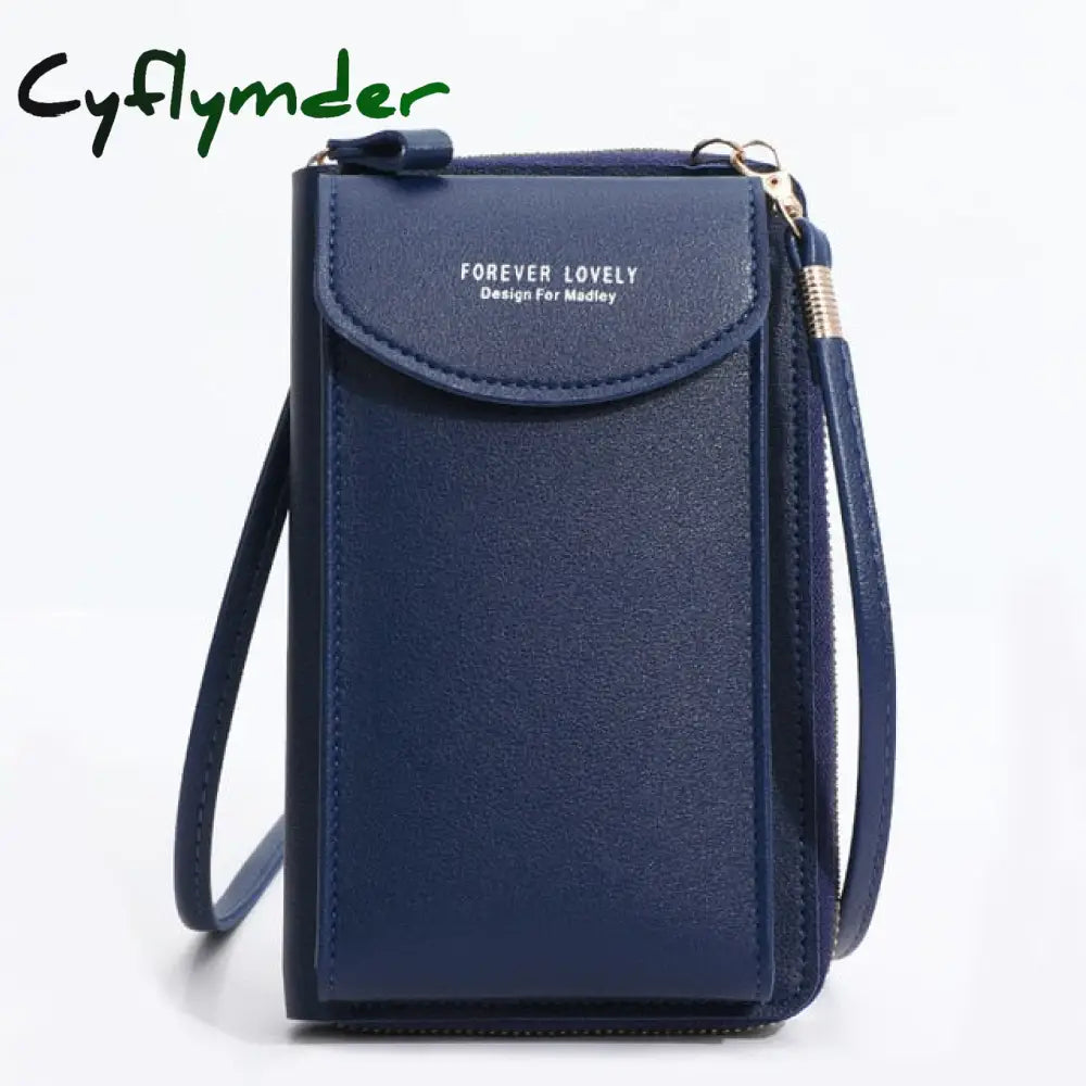 Cyflymder Fashion Cellphone Shoulder Bag Women Pu Leather Crossbody New Handbag Card Holder