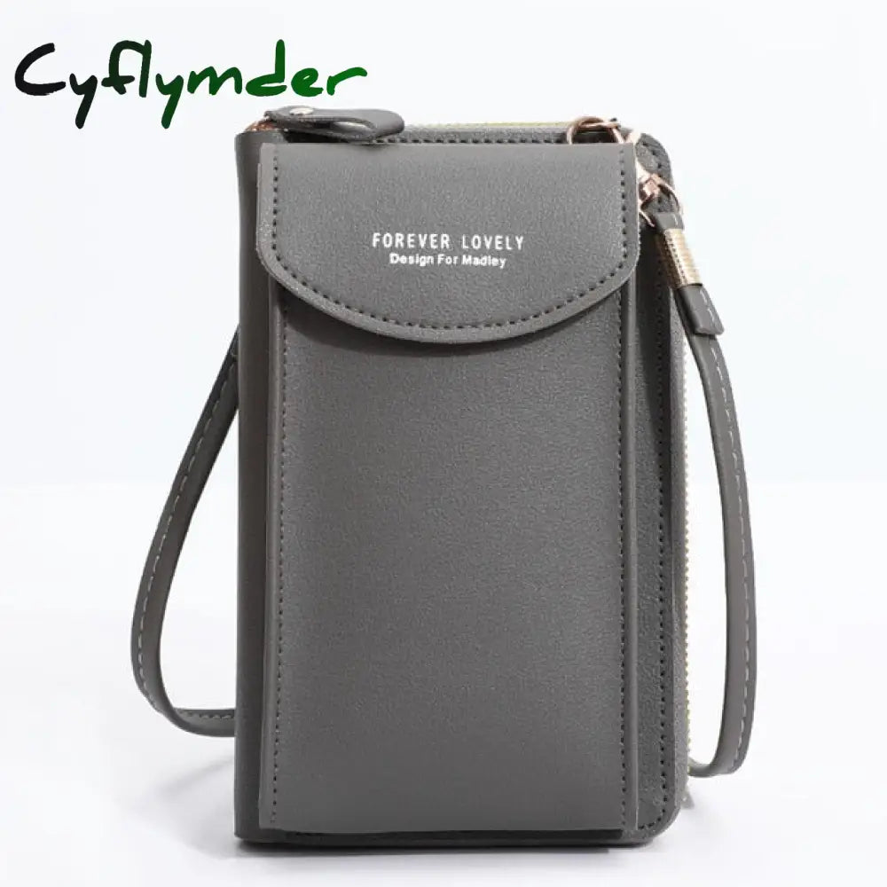 Cyflymder Fashion Cellphone Shoulder Bag Women Pu Leather Crossbody New Handbag Card Holder