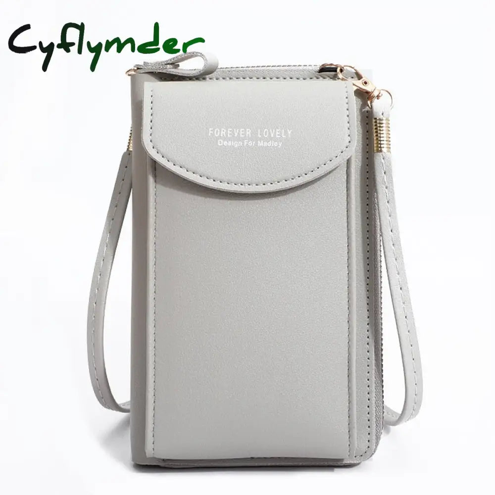 Cyflymder Fashion Cellphone Shoulder Bag Women Pu Leather Crossbody New Handbag Card Holder