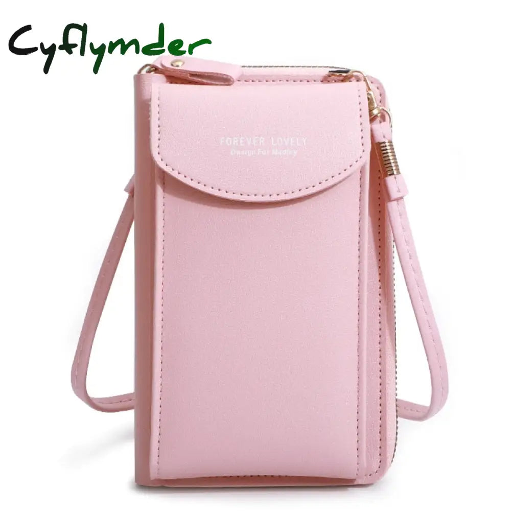 Cyflymder Fashion Cellphone Shoulder Bag Women Pu Leather Crossbody New Handbag Card Holder