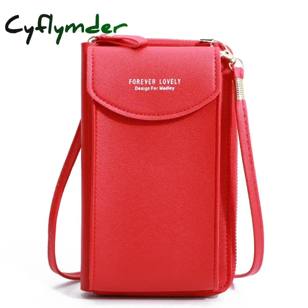 Cyflymder Fashion Cellphone Shoulder Bag Women Pu Leather Crossbody New Handbag Card Holder