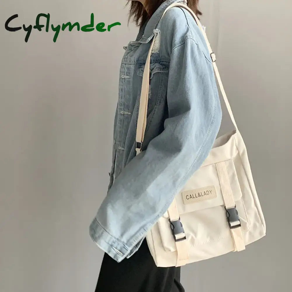 Cyflymder Fashion Classic Simple Messenger Bag Women’s South Korea Chic Postman Lady Student