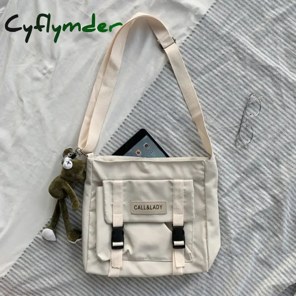 Cyflymder Fashion Classic Simple Messenger Bag Women’s South Korea Chic Postman Lady Student