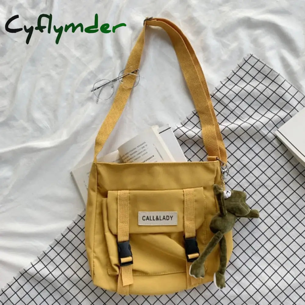 Cyflymder Fashion Classic Simple Messenger Bag Women’s South Korea Chic Postman Lady Student