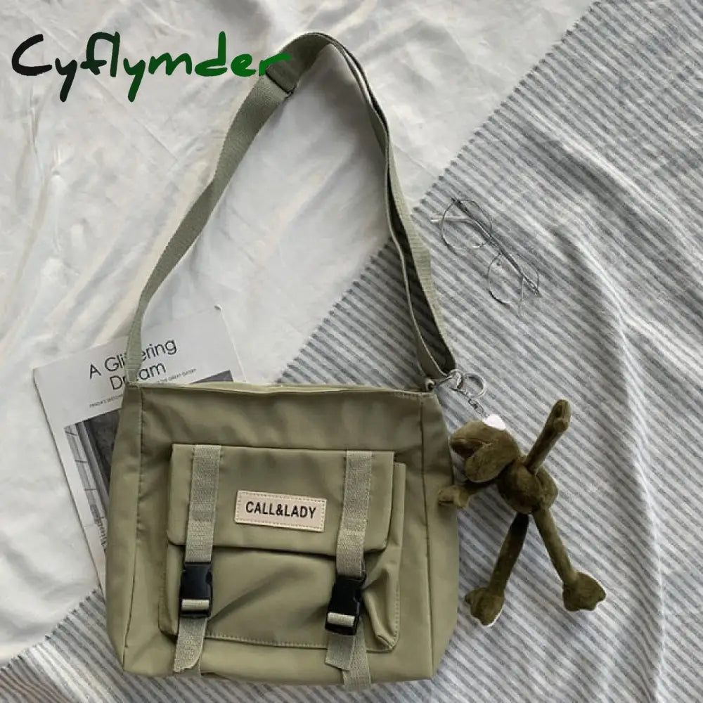 Cyflymder Fashion Classic Simple Messenger Bag Women’s South Korea Chic Postman Lady Student