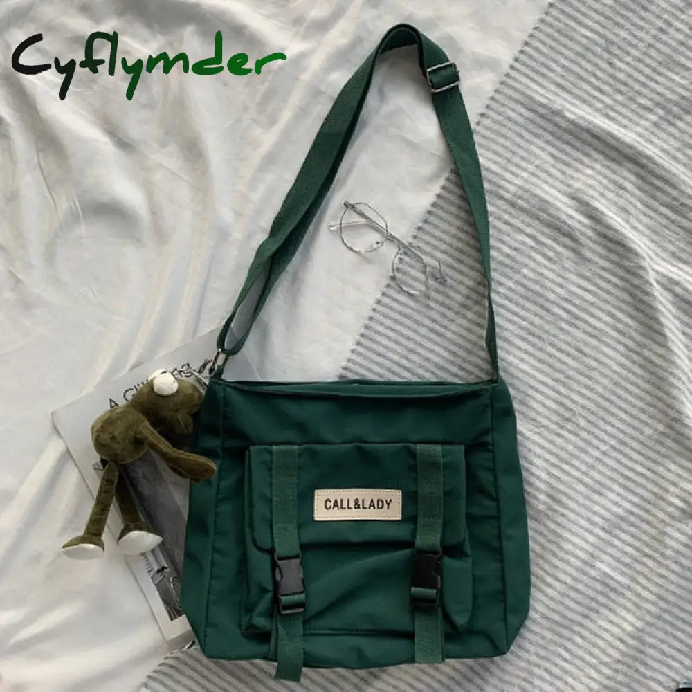 Cyflymder Fashion Classic Simple Messenger Bag Women’s South Korea Chic Postman Lady Student