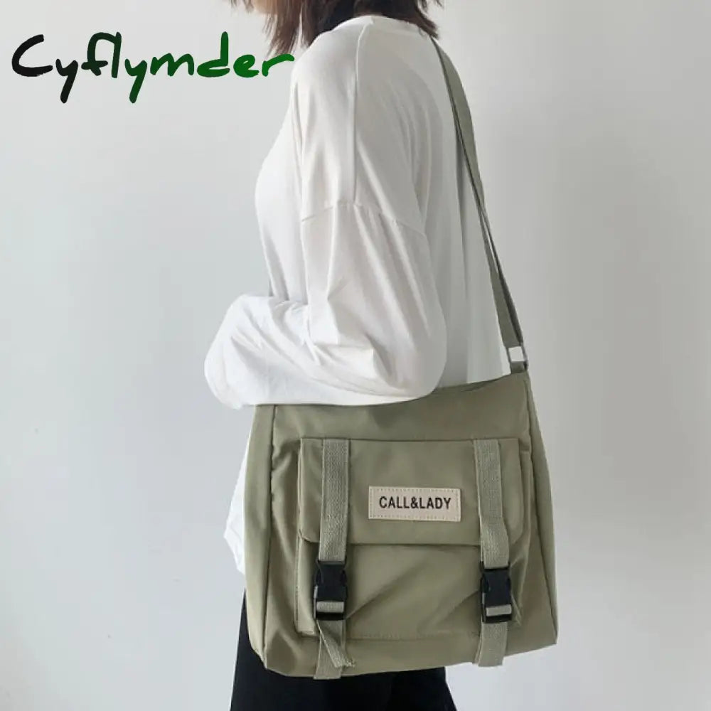 Cyflymder Fashion Classic Simple Messenger Bag Women’s South Korea Chic Postman Lady Student