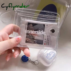 Cyflymder Fashion Clear Wallet For Girl Summer Waterproof Card Holder Jelly Coin Purse Women