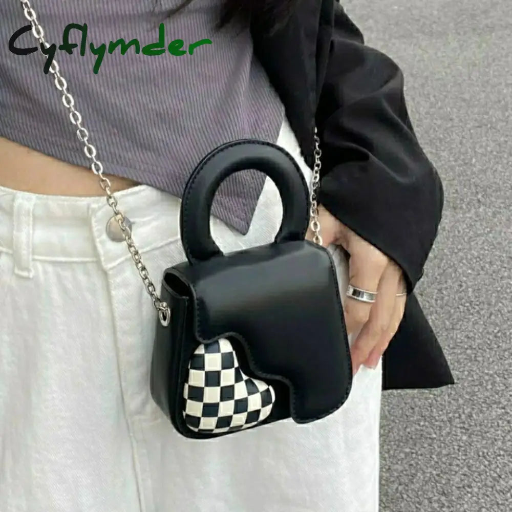 Cyflymder Fashion Crossbody Messenger Bag For Women Advanced Pu Leather Shoulder Heart Coin Purse