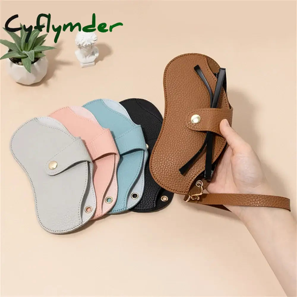 Cyflymder Fashion Embossed Glasses Cover Portable Sunglasses Reading Storage Bag Dust-Proof Hanging