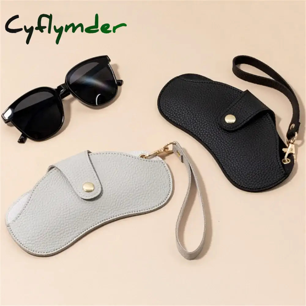 Cyflymder Fashion Embossed Glasses Cover Portable Sunglasses Reading Storage Bag Dust-Proof Hanging