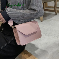 Cyflymder Fashion Flap Crossbody Bags For Women Pu Leather Small Square Bag Clutches Casual