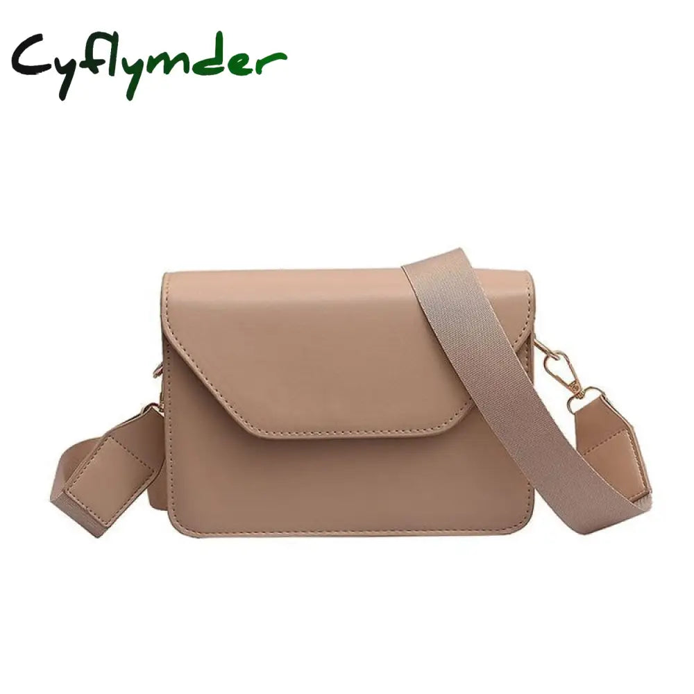 Cyflymder Fashion Flap Crossbody Bags For Women Pu Leather Small Square Bag Clutches Casual