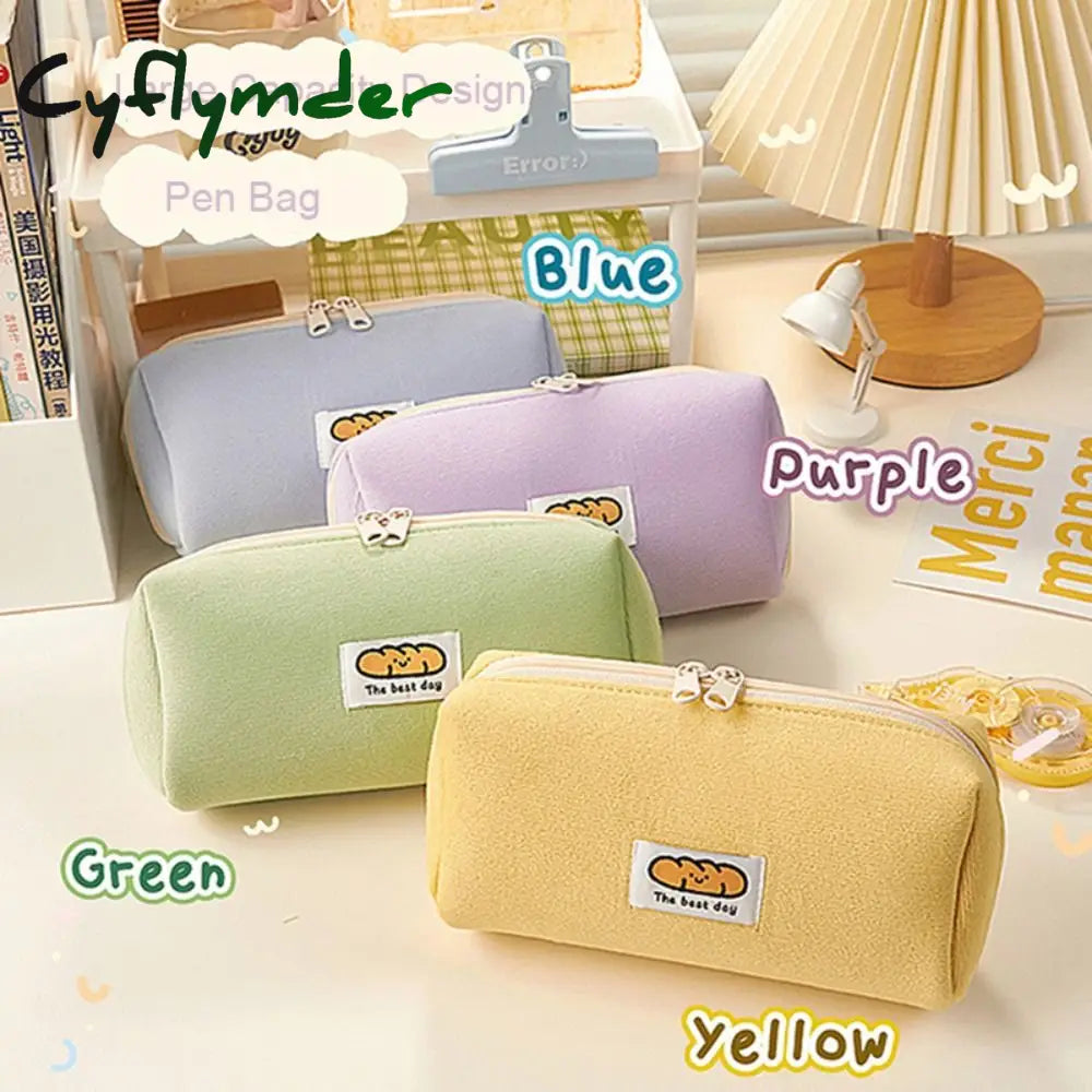 Cyflymder Fashion Gift Accessories School Supplies Pencil Box Stationery Bag Floral Case Lovely Pen