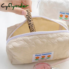 Cyflymder Fashion Gift Accessories School Supplies Pencil Box Stationery Bag Floral Case Lovely Pen