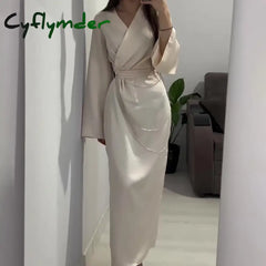  Luxury Goddess Spaghetti Dress Autumn Winter New Style Waist Sexy Split Hip Lady Vestidos