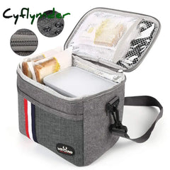 Cyflymder Fashion Insulated Thermal Cooler Lunch Box Food Bag For Work Picnic Bolsa Termica