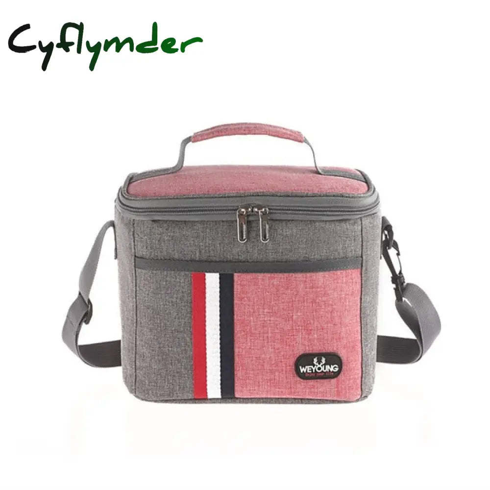 Cyflymder Fashion Insulated Thermal Cooler Lunch Box Food Bag For Work Picnic Bolsa Termica