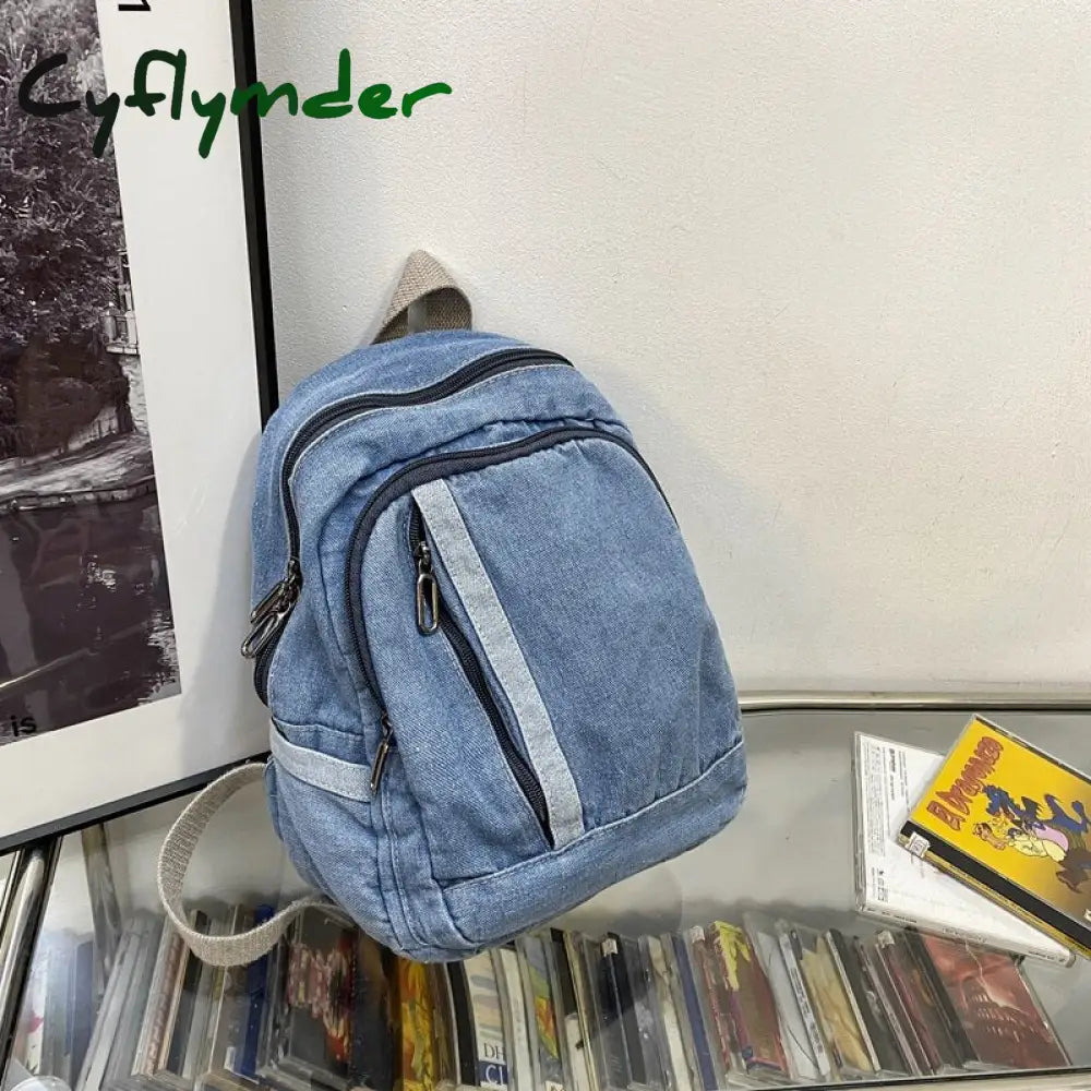 Cyflymder Fashion Ladies Canvas School Backpack Trendy Cool Boy Girl Travel Student Bag Male Female