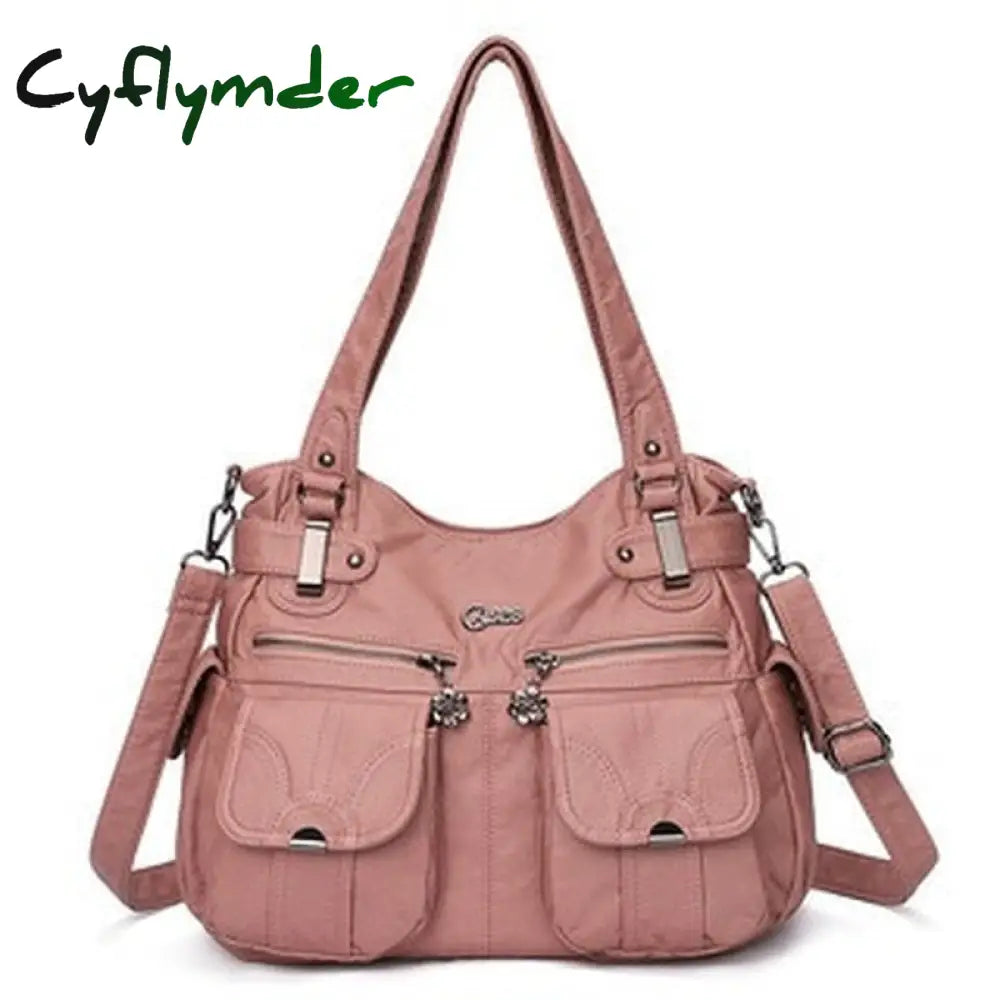 Cyflymder Fashion Ladies Shoulder Bag Europe And America Large Capacity Wash Messenger Female New