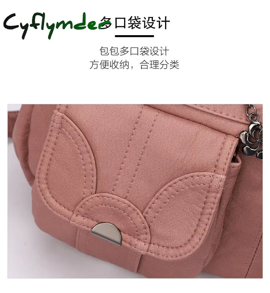 Cyflymder Fashion Ladies Shoulder Bag Europe And America Large Capacity Wash Messenger Female New