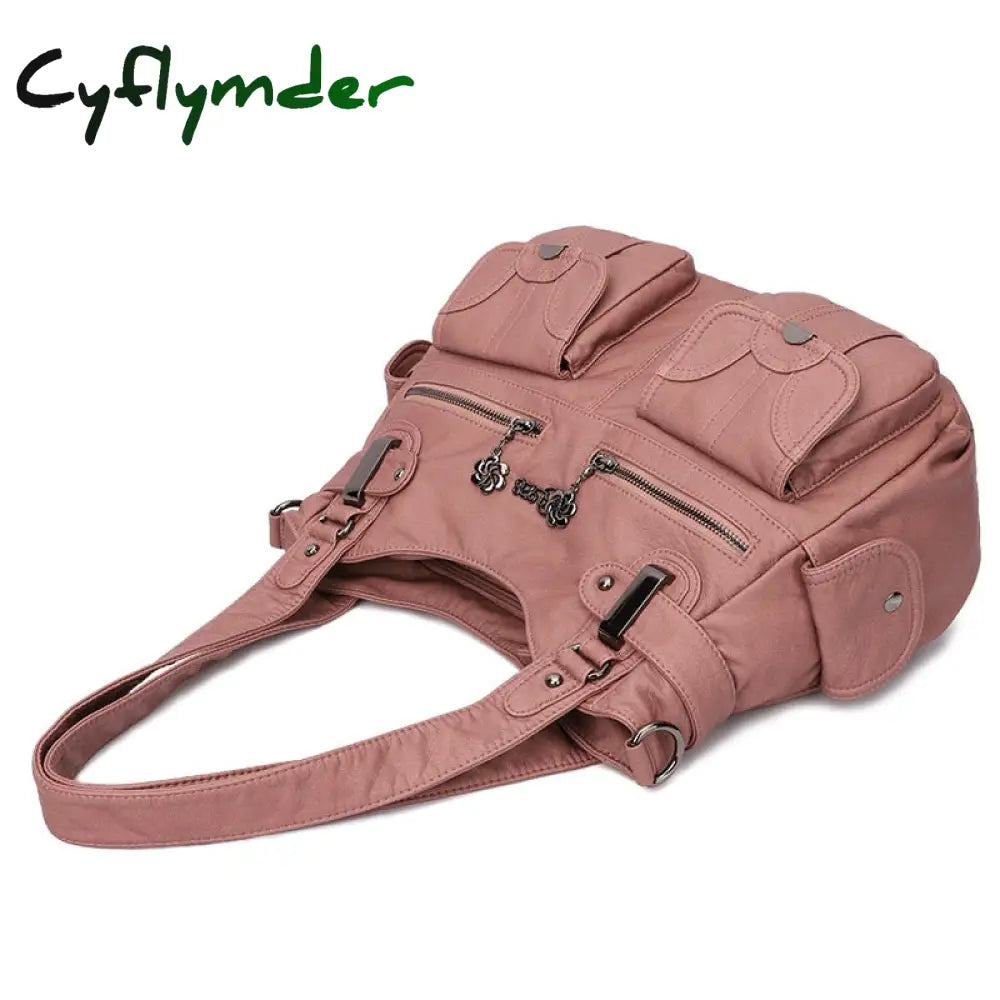 Cyflymder Fashion Ladies Shoulder Bag Europe And America Large Capacity Wash Messenger Female New