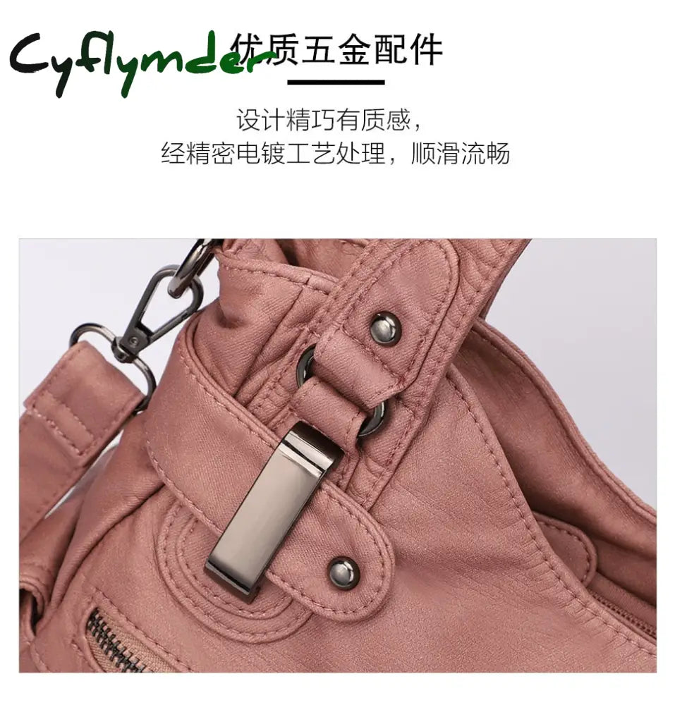 Cyflymder Fashion Ladies Shoulder Bag Europe And America Large Capacity Wash Messenger Female New