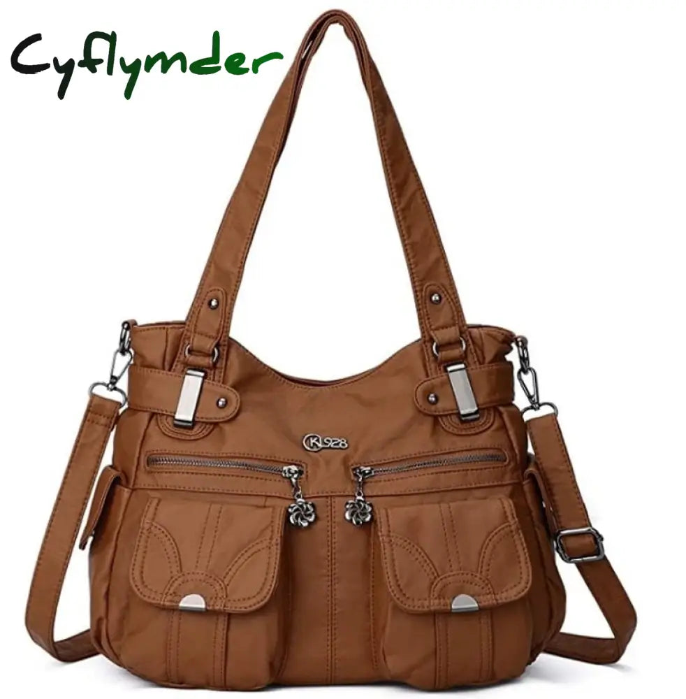 Cyflymder Fashion Ladies Shoulder Bag Europe And America Large Capacity Wash Messenger Female New