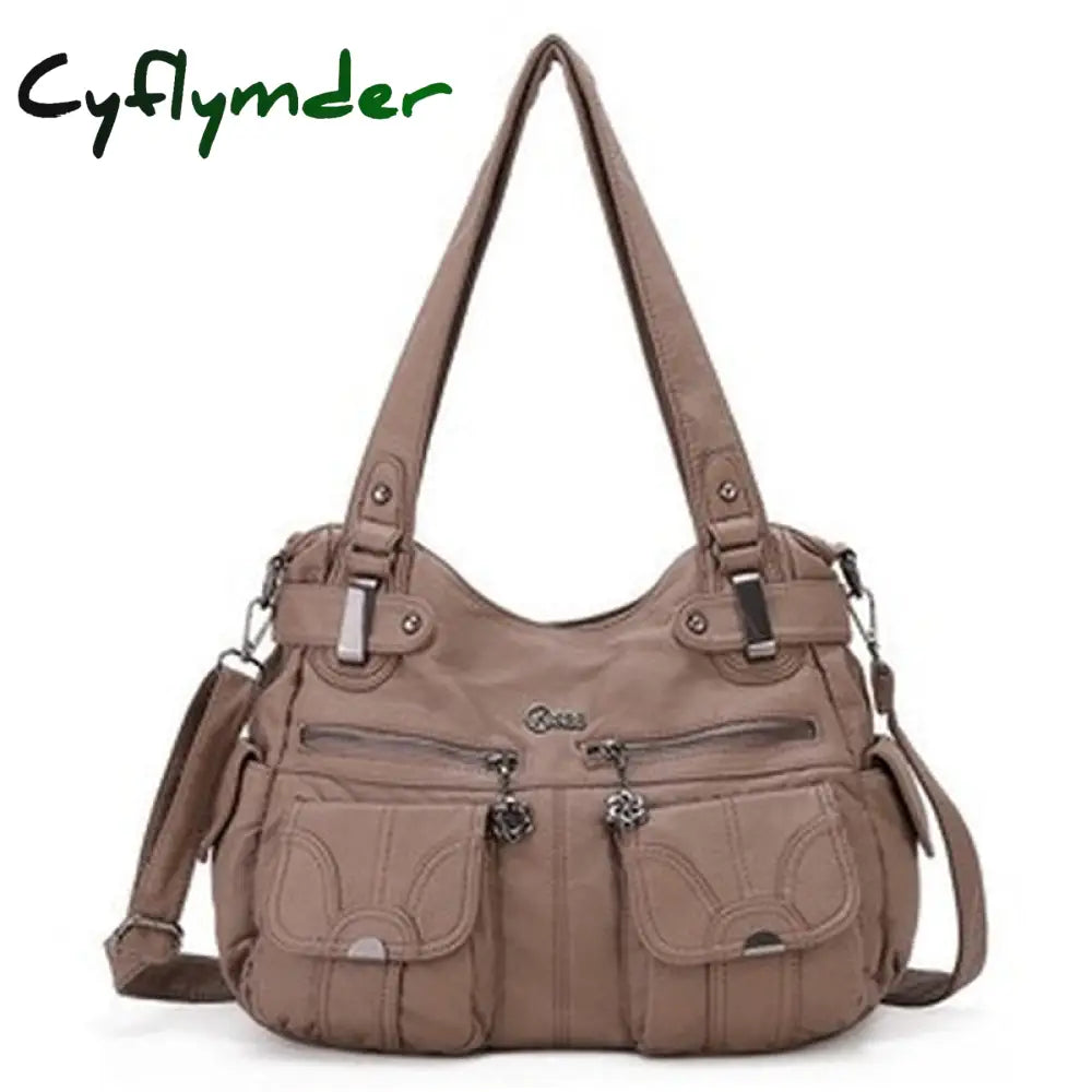 Cyflymder Fashion Ladies Shoulder Bag Europe And America Large Capacity Wash Messenger Female New