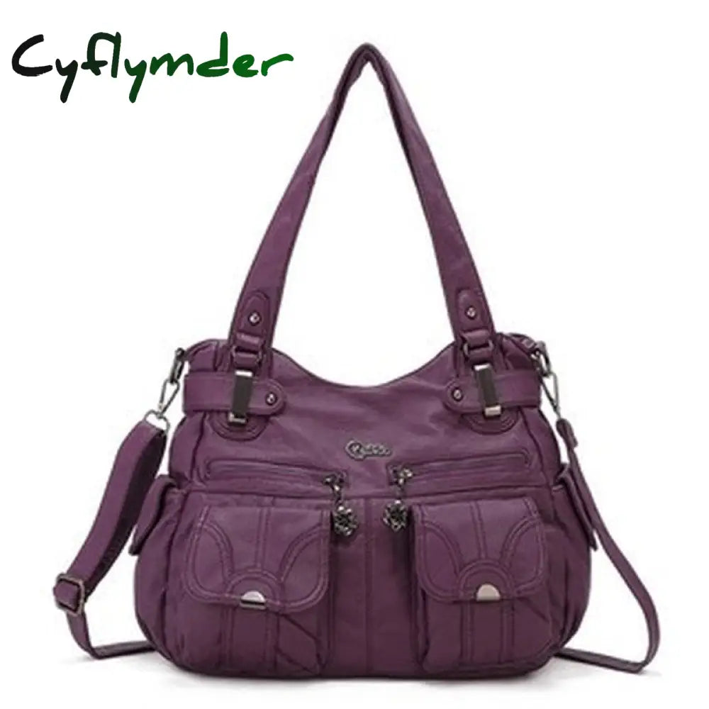 Cyflymder Fashion Ladies Shoulder Bag Europe And America Large Capacity Wash Messenger Female New