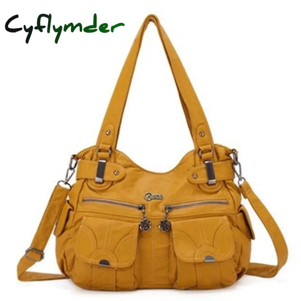 Cyflymder Fashion Ladies Shoulder Bag Europe And America Large Capacity Wash Messenger Female New