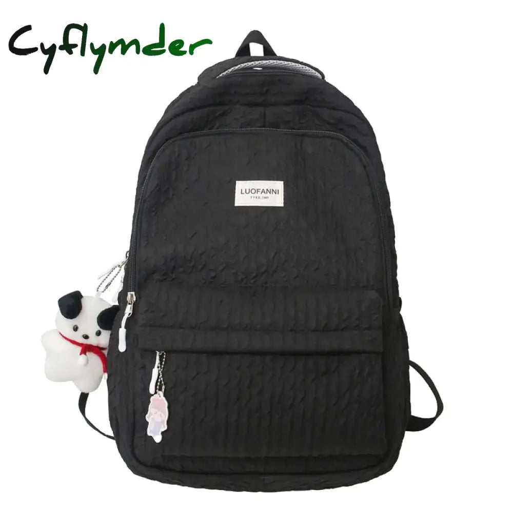 Cyflymder Fashion Lady Cute Pink Laptop Female Travel Book Bag Trendy Cool Women New College