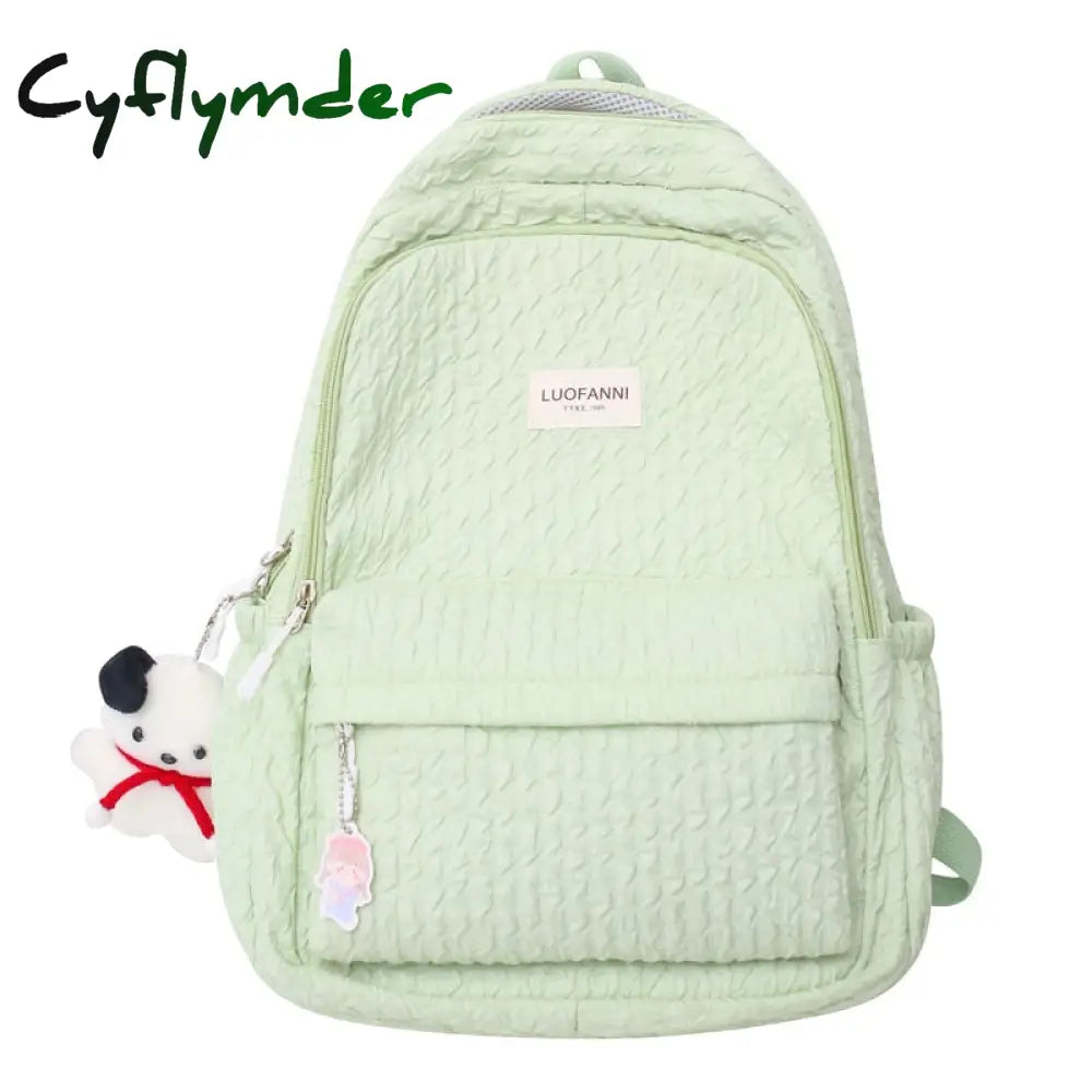 Cyflymder Fashion Lady Cute Pink Laptop Female Travel Book Bag Trendy Cool Women New College