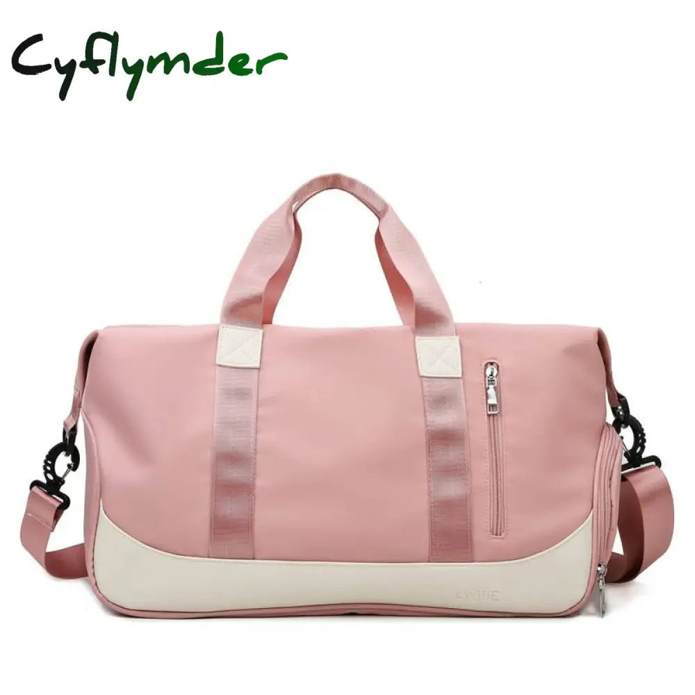 Cyflymder Fashion Large Travel Bag Women Cabin Tote Handbag Nylon Waterproof Shoulder Weekend Gym