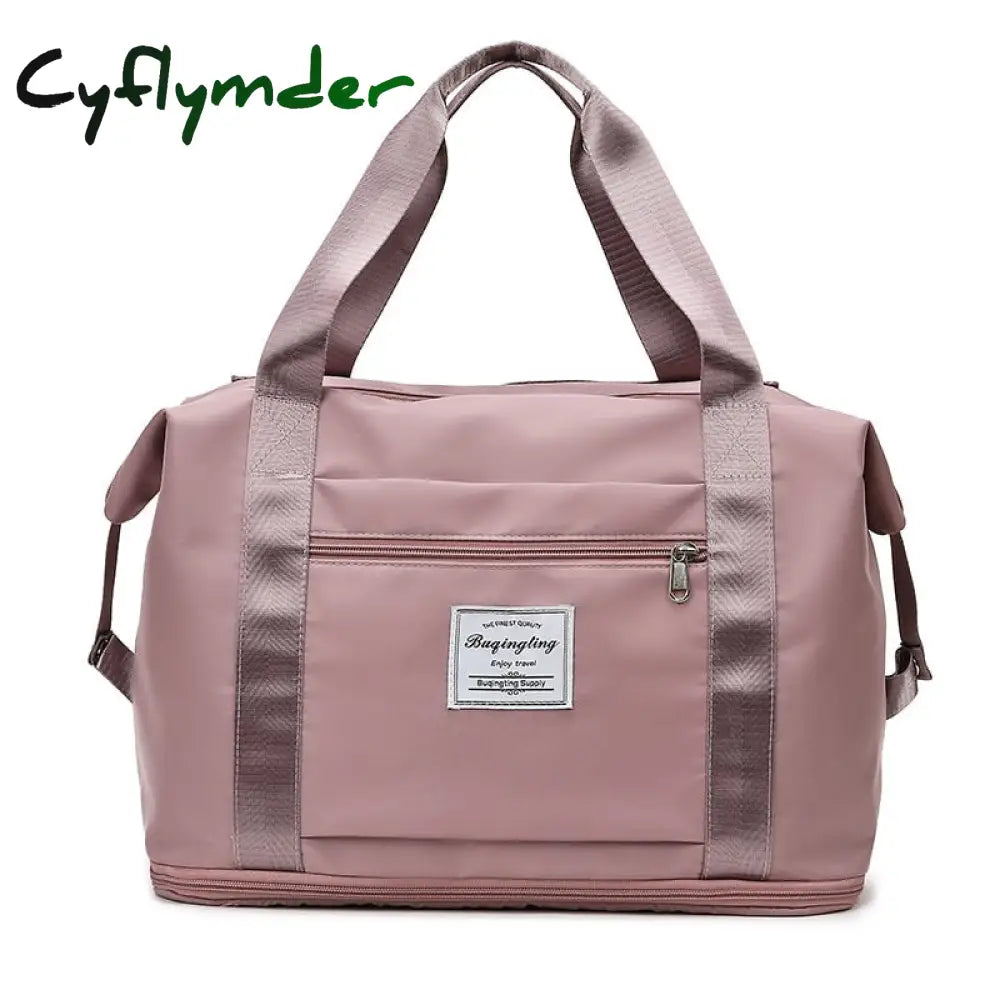 Cyflymder Fashion Large Travel Cabin Tote Bag Handbag Nylon Waterproof Shoulder Women Weekend Gym